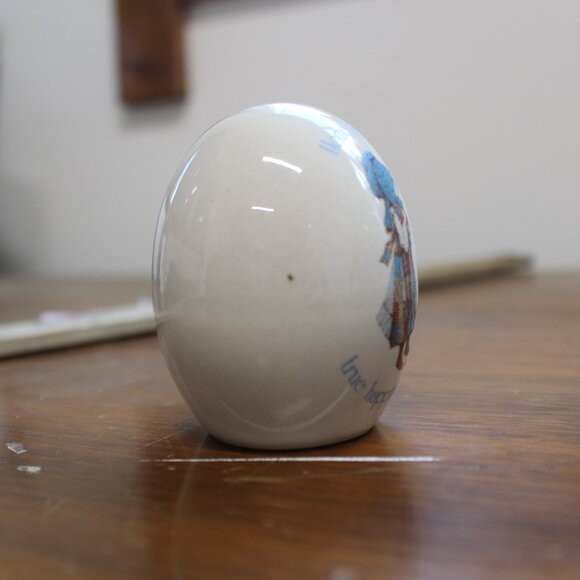 2~Holly Hobbie Decorative Porcelain Eggs Figurine - "Love is and Home is" - East - Picture 4 of 6